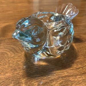 Bird Glass Candle Holder
